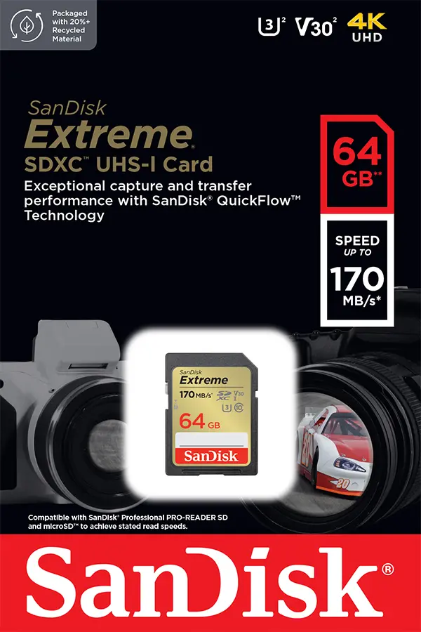 Karta pamięci SanDisk SDXC 64GB Extreme 170/90MB/s