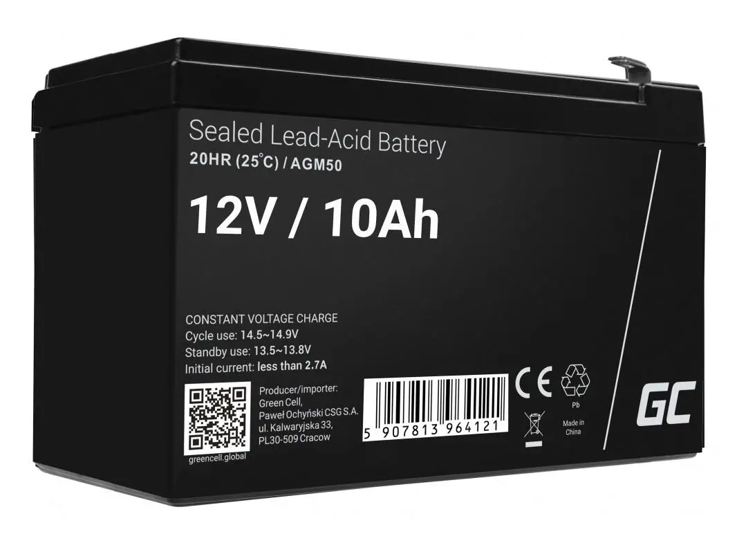 Akumulator Green Cell AGM50 AGM VRLA 12V 10Ah
