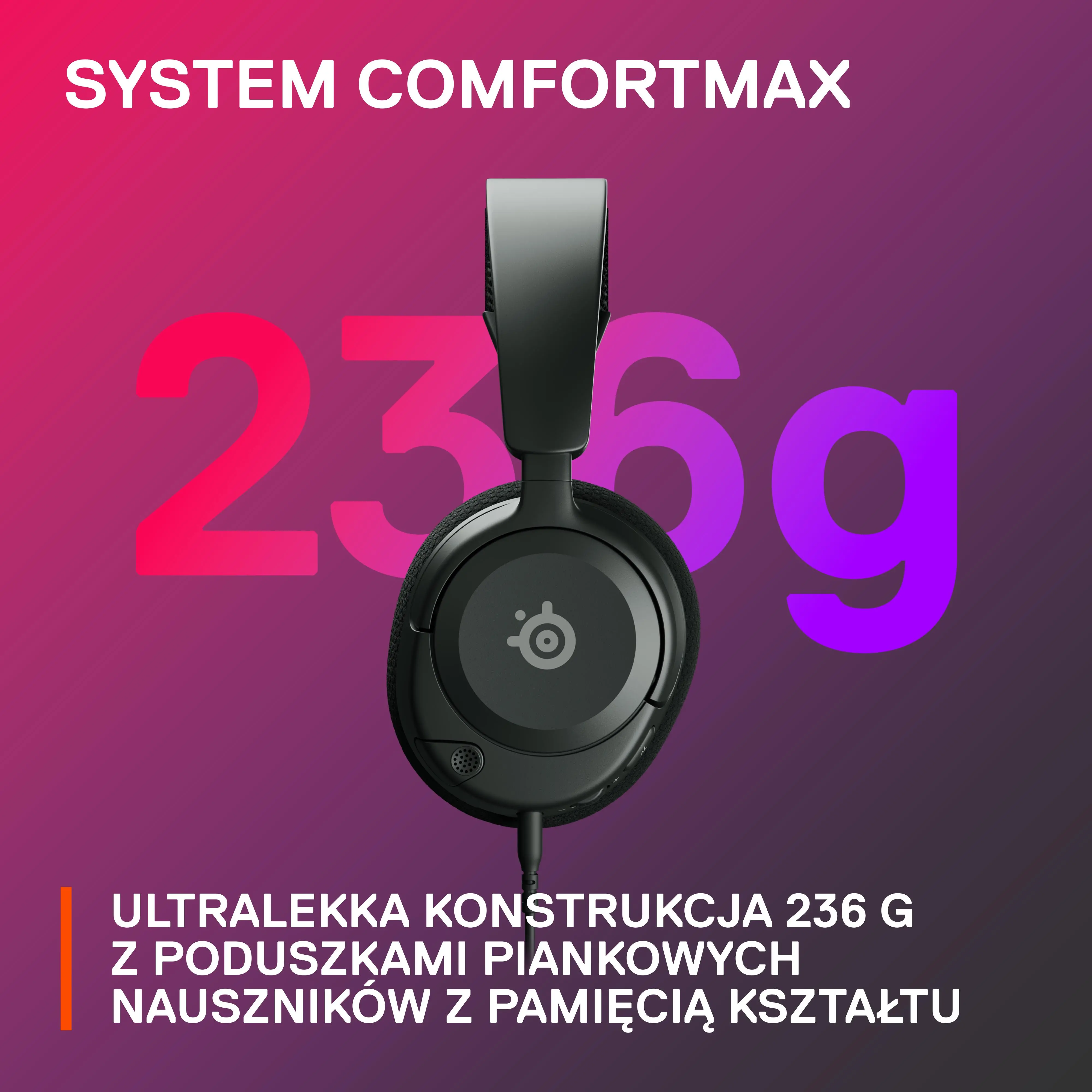 Słuchawki przewodowe z mikrofonem SteelSeries Arctis Nova 1 Nauszne Czarny