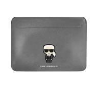 Karl Lagerfeld Saffiano Ikonik Karl KLCS16PISFG 16" Srebrny
