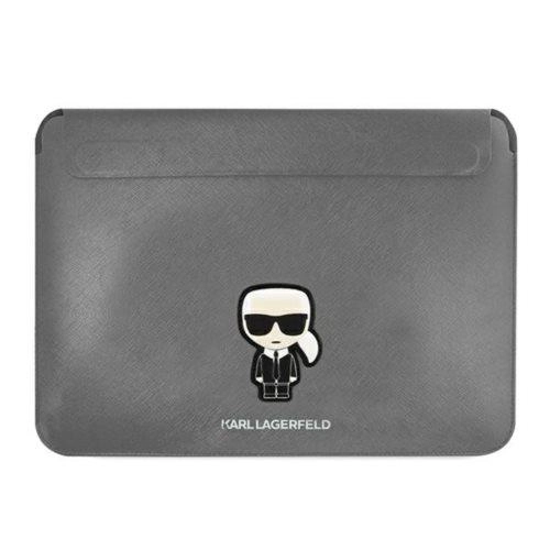Karl Lagerfeld Saffiano Ikonik Karl KLCS16PISFG 16" Srebrny