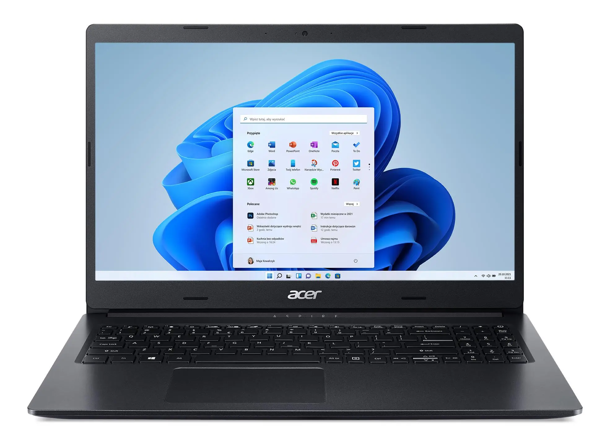 Laptop Acer Aspire 3 A315-23-R1AF 15,6" R5 3500U 8GB RAM 512GB Dysk SSD Win11 Czarny