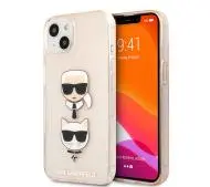 Karl Lagerfeld Glitter Karl`s & Choupette KLHCP13SKCTUGLGO do iPhone 13 mini Złoty