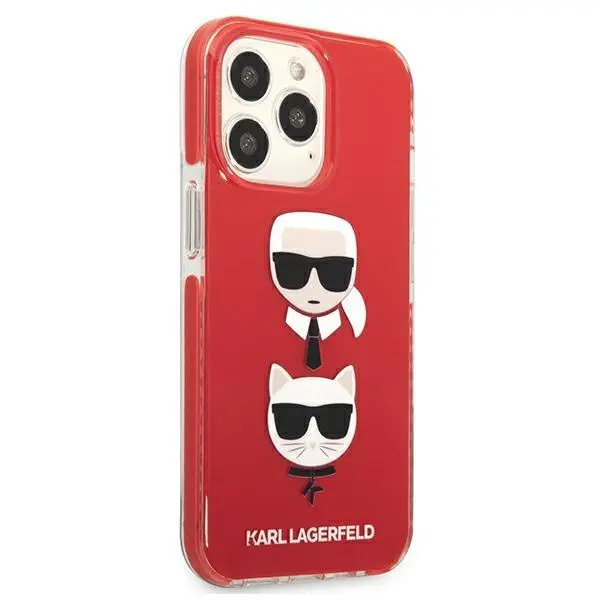 Etui Karl Lagerfeld Karl&Choupette Head KLHCP13LTPE2TR do iPhone 13 Pro / 13