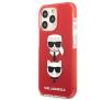 Etui Karl Lagerfeld Karl&Choupette Head KLHCP13LTPE2TR do iPhone 13 Pro / 13