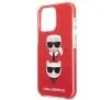 Etui Karl Lagerfeld Karl&Choupette Head KLHCP13LTPE2TR do iPhone 13 Pro / 13