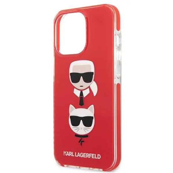 Etui Karl Lagerfeld Karl&Choupette Head KLHCP13LTPE2TR do iPhone 13 Pro / 13