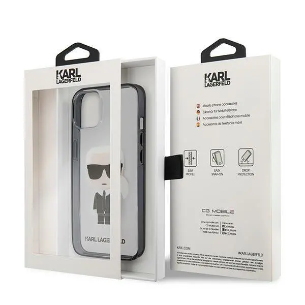 Etui Karl Lagerfeld Ikonik Karl KLHCP13SHIKCK do iPhone 13 mini