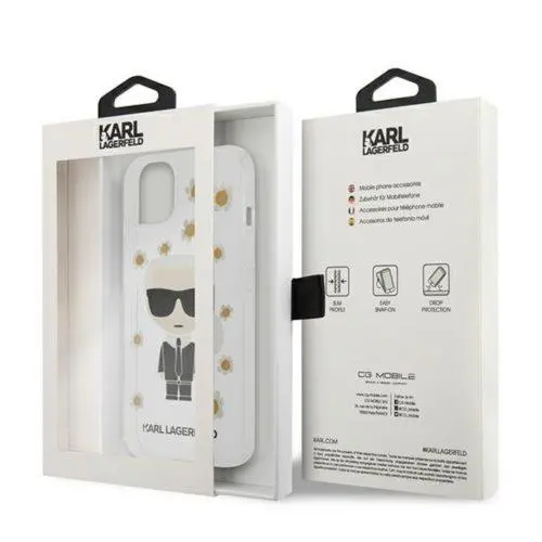 Etui Karl Lagerfeld KLHCP13SHFLT Flower Ikonik Karl do iPhone 13 mini