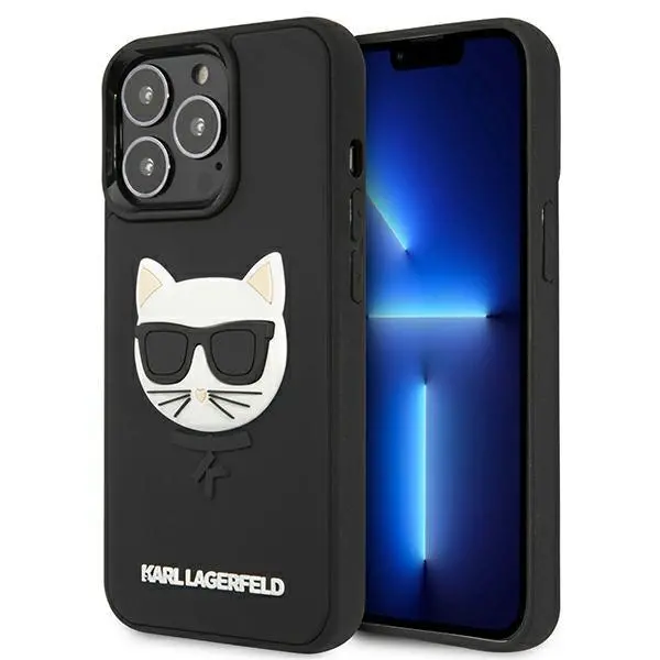 Etui Karl Lagerfeld 3D Rubber Choupette KLHCP13XCH3DBK do iPhone 13 Pro Max