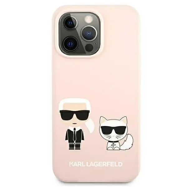 Etui Karl Lagerfeld Silicone Ikonik Karl & Choupette Magsafe KLHMP13XSSKCI do iPhone 13 Pro Max