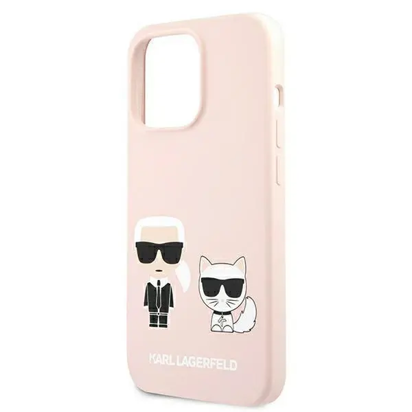 Etui Karl Lagerfeld Silicone Ikonik Karl & Choupette Magsafe KLHMP13XSSKCI do iPhone 13 Pro Max