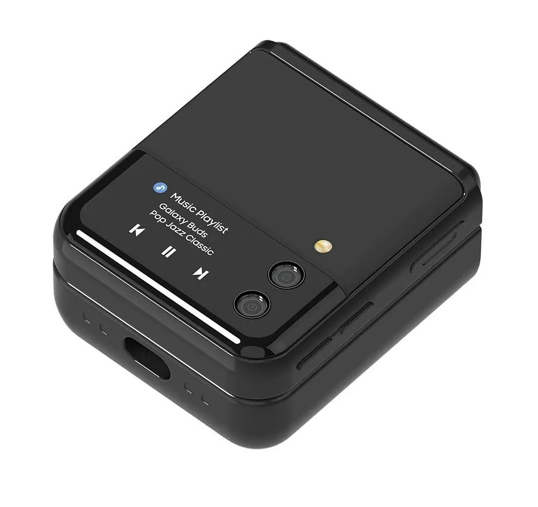 Etui na słuchawki Samsung GP-FPR177AMABW Anymode Galaxy Buds Z Flip 3 Cover do Galaxy Buds 2 Czarny