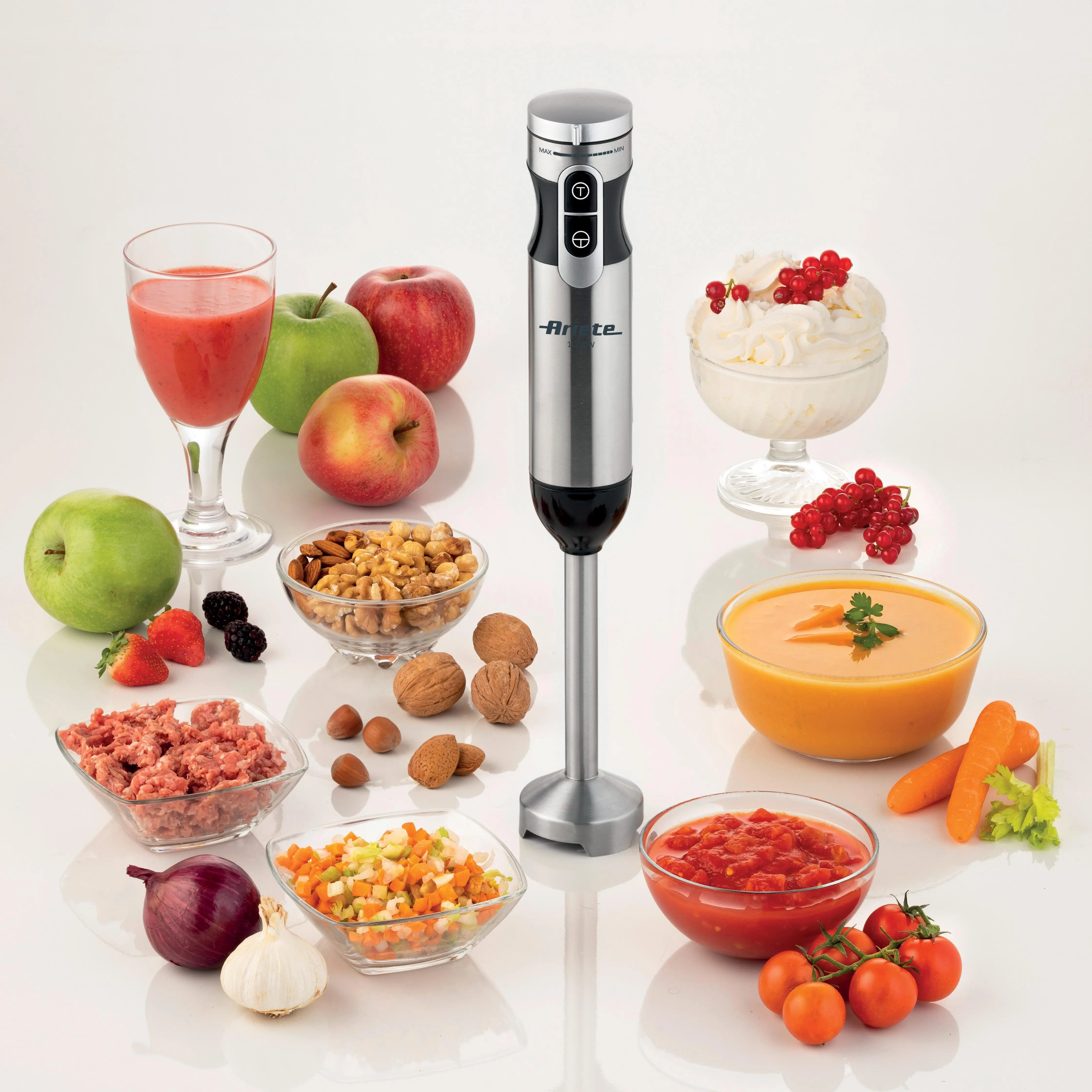 Blender Ariete 4 Blades 7w1 898/11 1000W Malakser Rozdrabniacz Końcówka do puree
