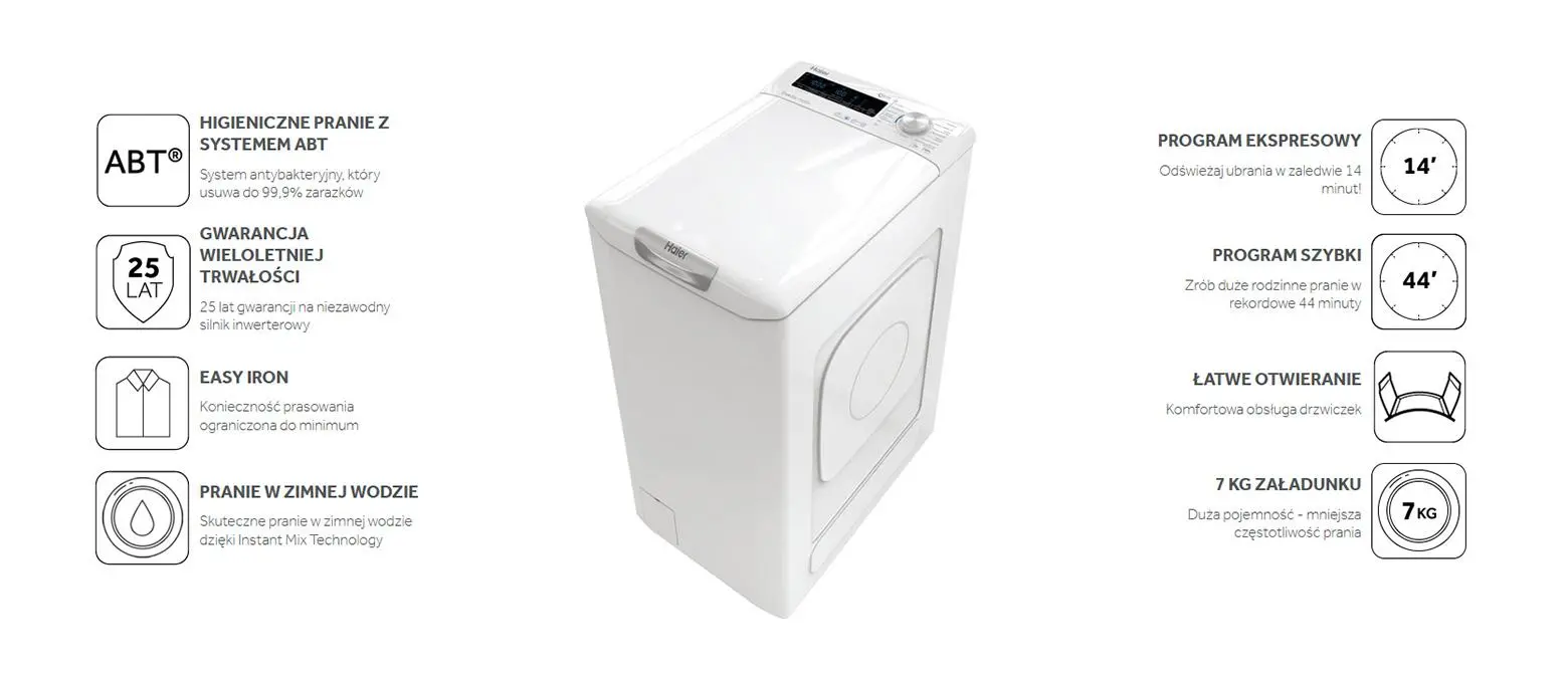Pralka Haier RTXSG47TMCE-16 7kg 1400obr/min
