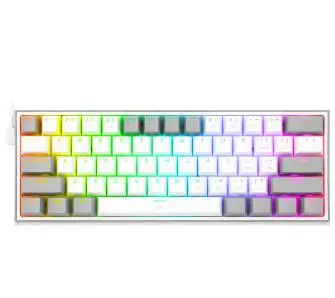 Klawiatura mechaniczna Redragon K617 Fizz RGB Red Box Switch  Biało-szary