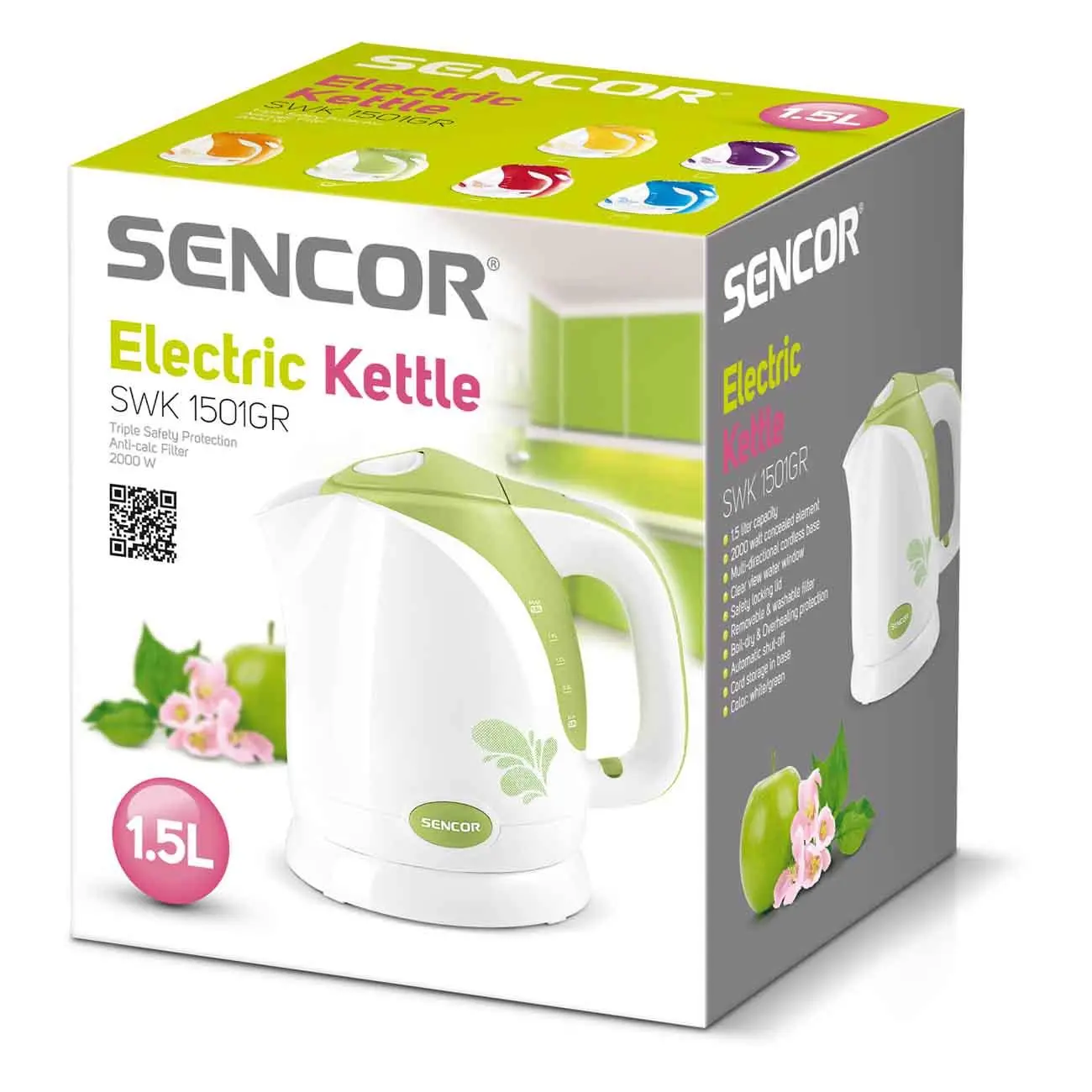 Czajnik Sencor SWK 1501GR 1,5l 2000W