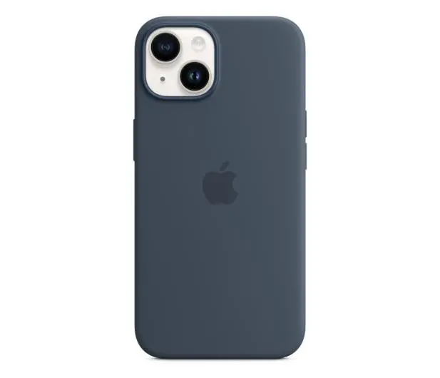 Etui Apple silikonowe z MagSafe do iPhone 14 Plus Błękit