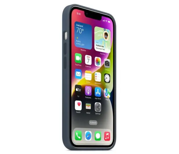 Etui Apple silikonowe z MagSafe do iPhone 14 Plus Błękit