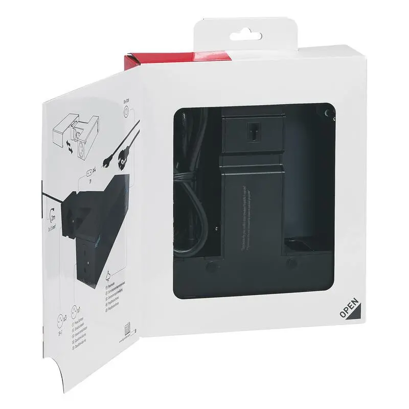 Przedłużacz Legrand 049430 8 gniazd 2m Czarny