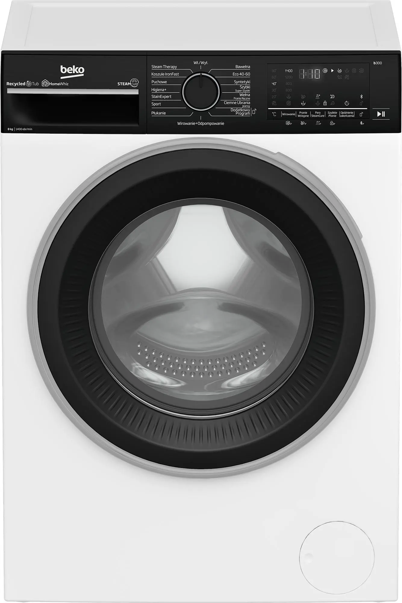 Beko b300 B3WFU58415WBPBS SteamCure 8kg 1400obr/min Zdalne sterowanie