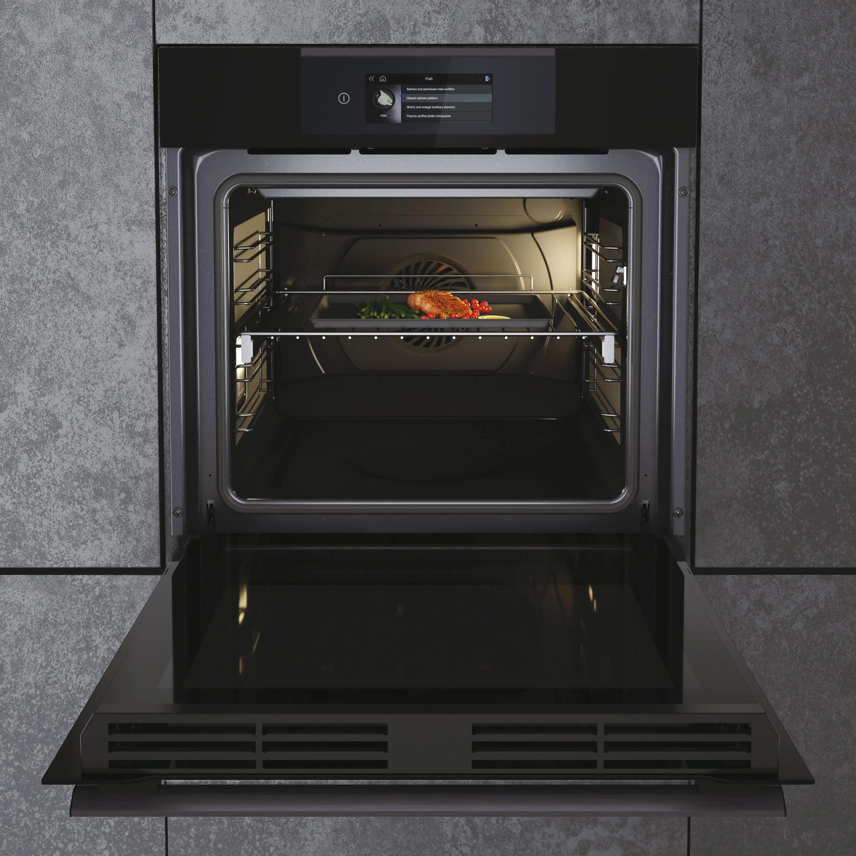 Piekarnik elektryczny Haier I-Touch 6 HWO60SM6T5BH Termoobieg Termosonda Zdalne sterowanie Czarny