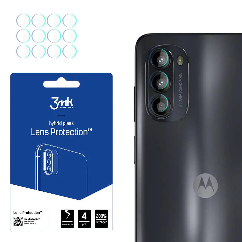 Szkło hybrydowe 3mk Lens Protection do Motorola Moto G52