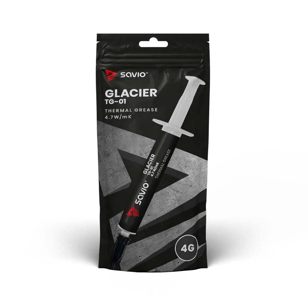 Pasta termoprzewodząca Savio Glacier TG-01 4.7 W/mK 4g