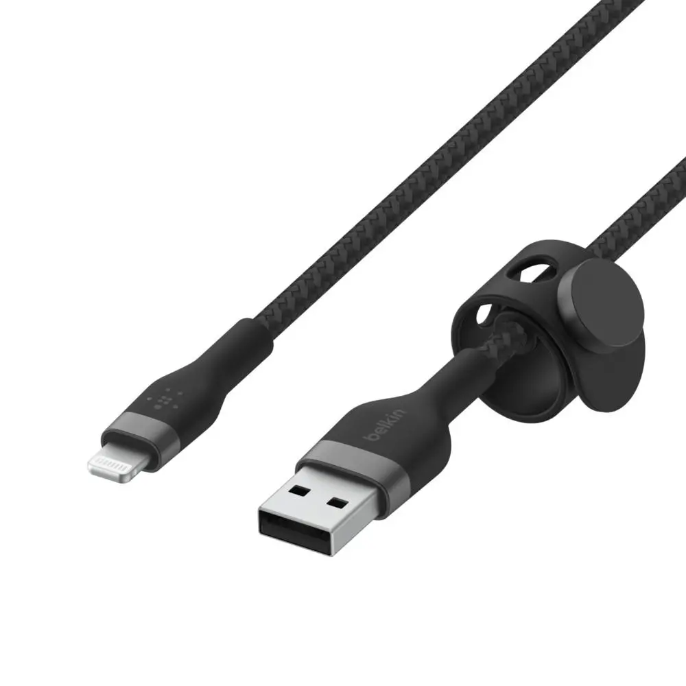 Kabel Belkin CAA010BT3MBK BoostCharge PRO Flex USB-A do Lightning 3m Czarny