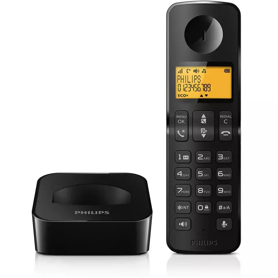 Telefon Philips D2601B/53 Czarny