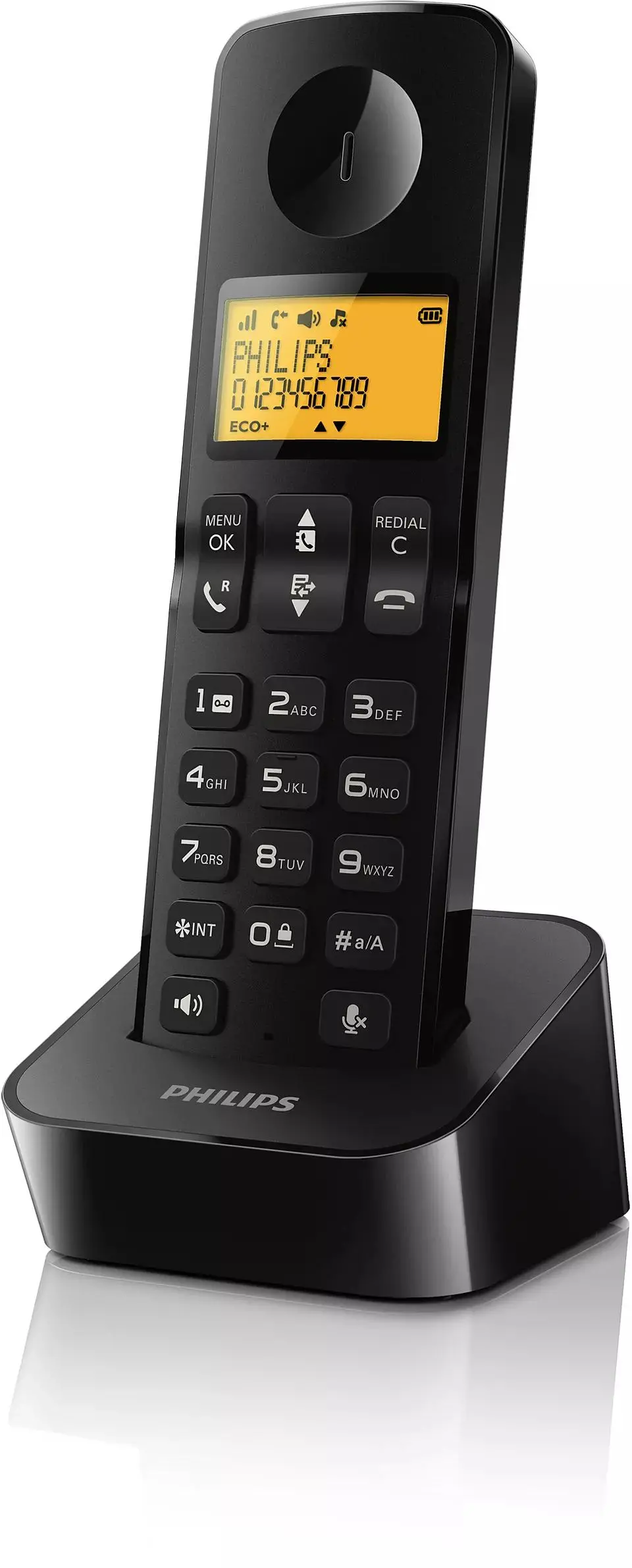 Telefon Philips D2601B/53 Czarny