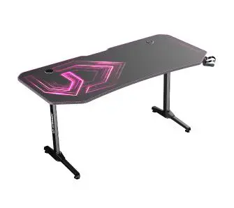 Biurko Ultradesk FRAG XXL 160cm Czarno-różowy