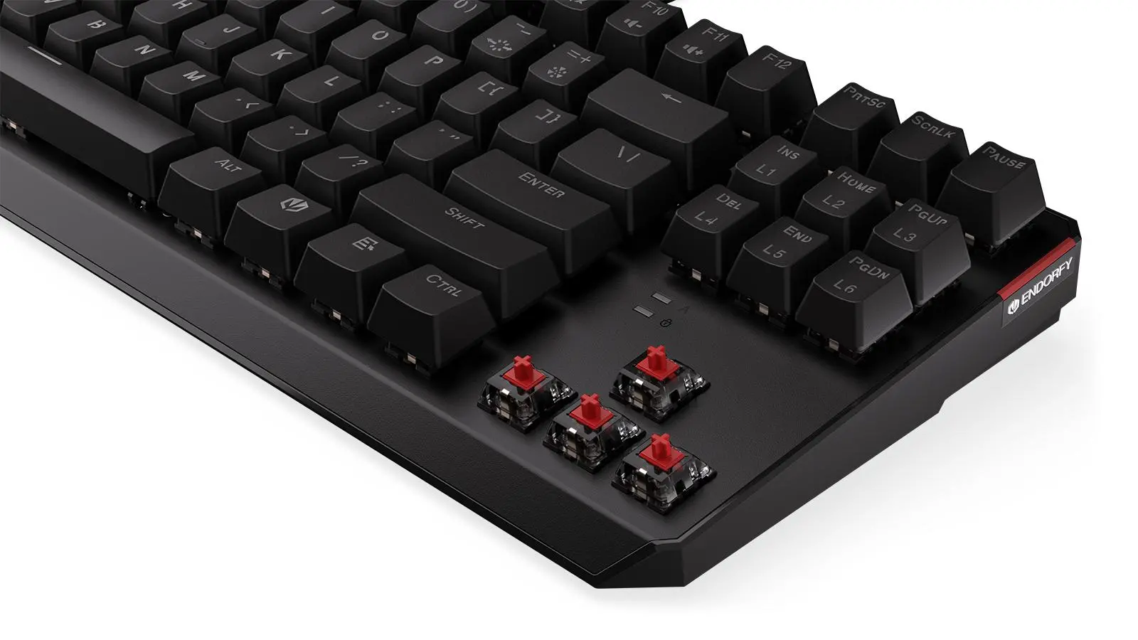 Klawiatura mechaniczna Endorfy Thock TKL Red Kailh Red RGB Czarny