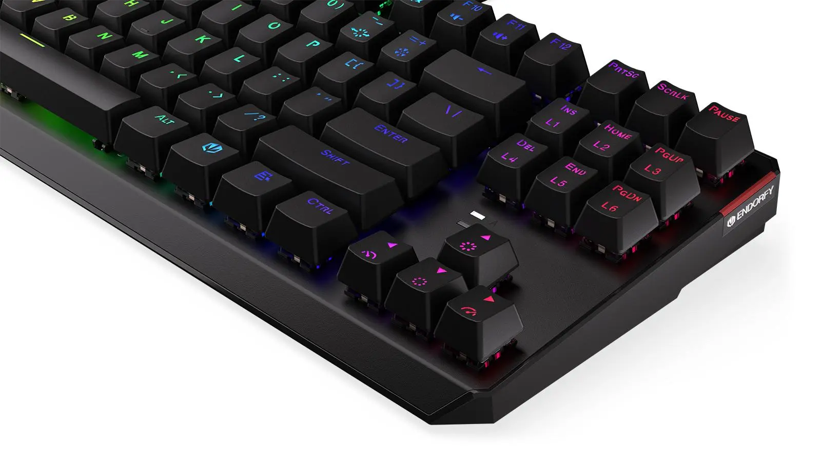 Klawiatura mechaniczna Endorfy Thock TKL Red Kailh Red RGB Czarny