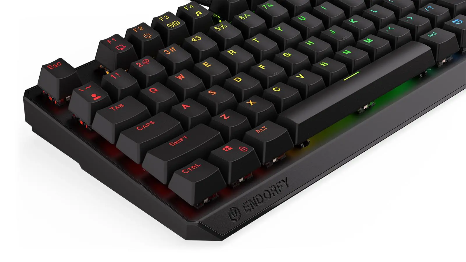 Klawiatura mechaniczna Endorfy Thock TKL Red Kailh Red RGB Czarny