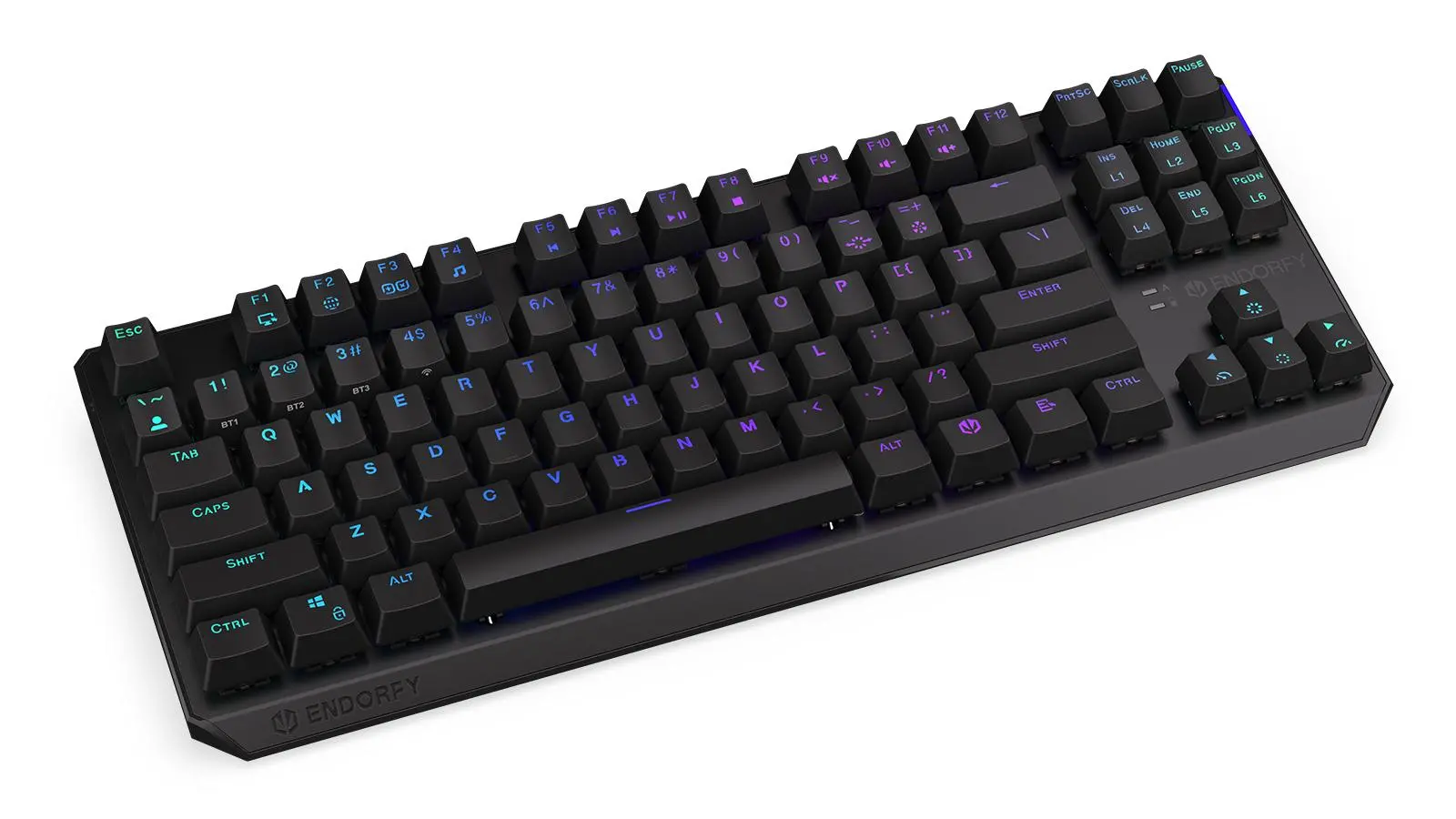 Klawiatura mechaniczna Endorfy Thock TKL Wireless Red Kailh Box Red Czarny