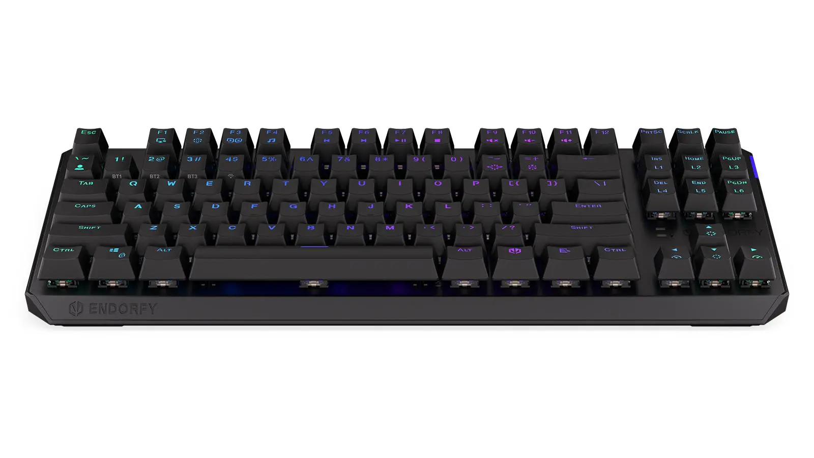 Klawiatura mechaniczna Endorfy Thock TKL Wireless Red Kailh Box Red Czarny