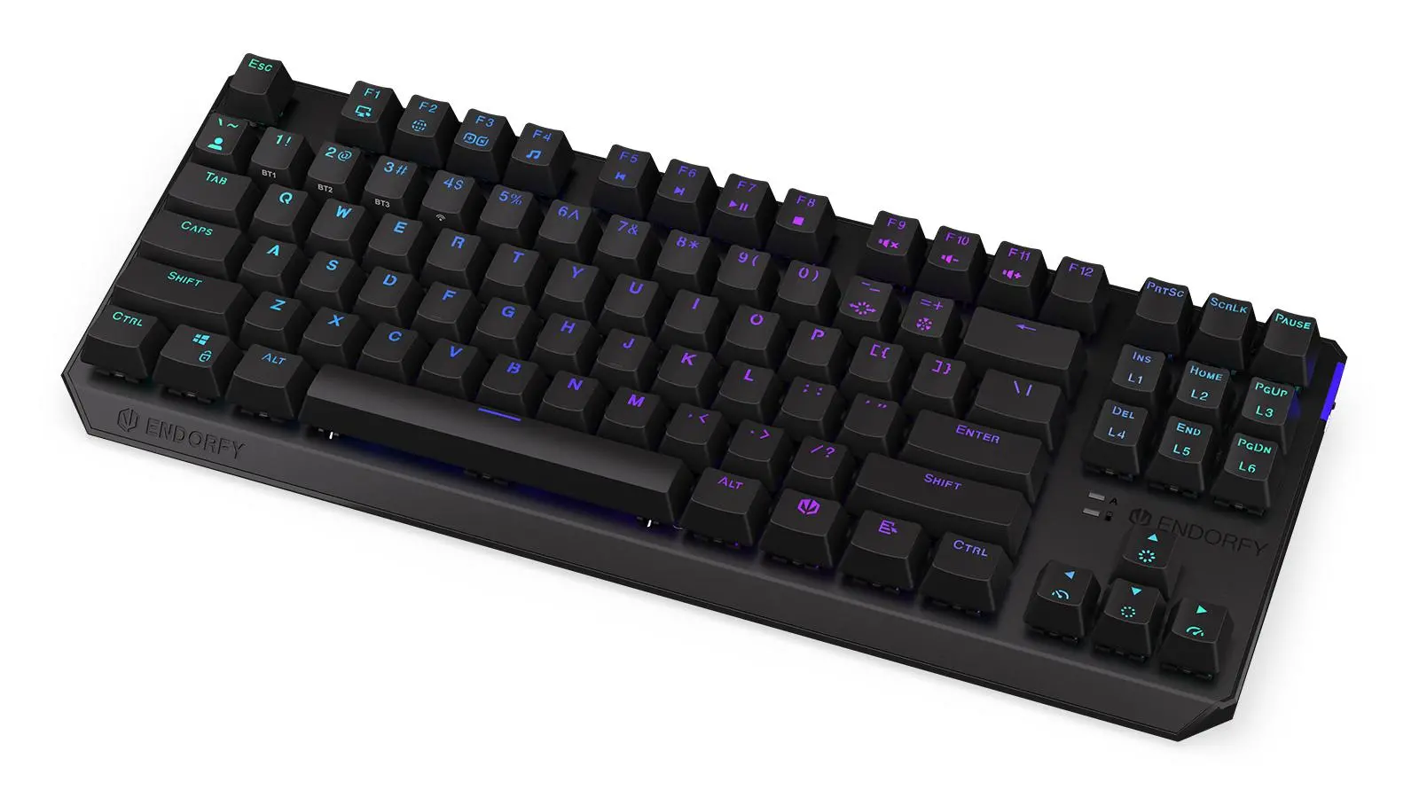 Klawiatura mechaniczna Endorfy Thock TKL Wireless Red Kailh Box Red Czarny