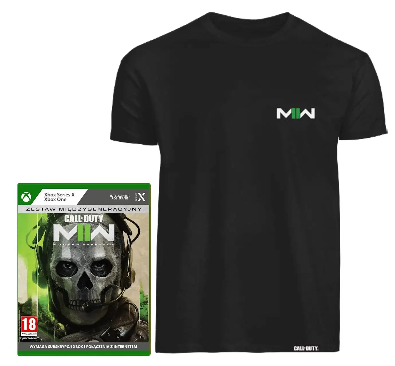 Call of Duty: Modern Warfare II Gra na Xbox Series X / Xbox One + koszulka rozmiar L