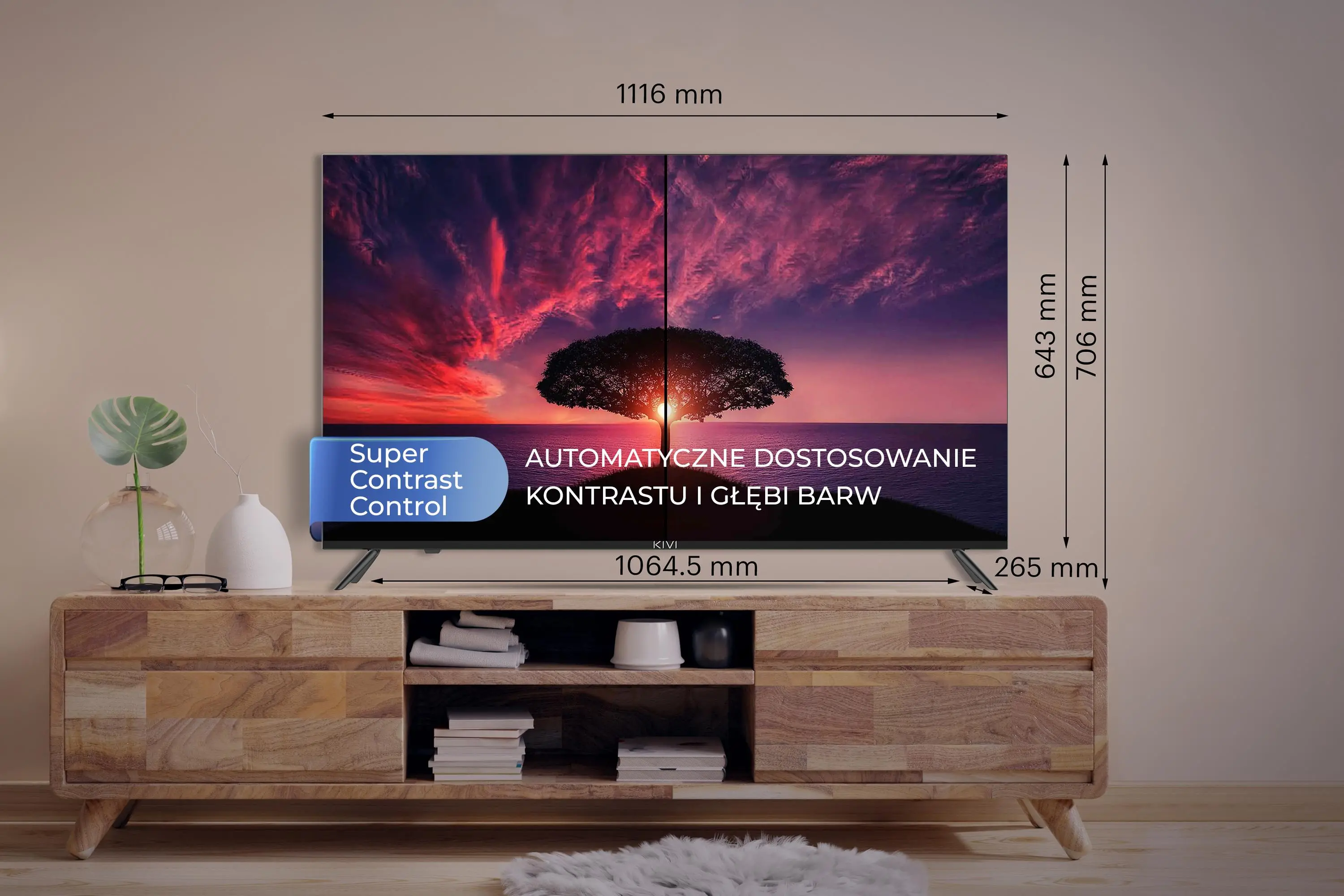 Telewizor KIVI 50U740NB 50" LED 4K Android TV HDMI 2.1 DVB-T2