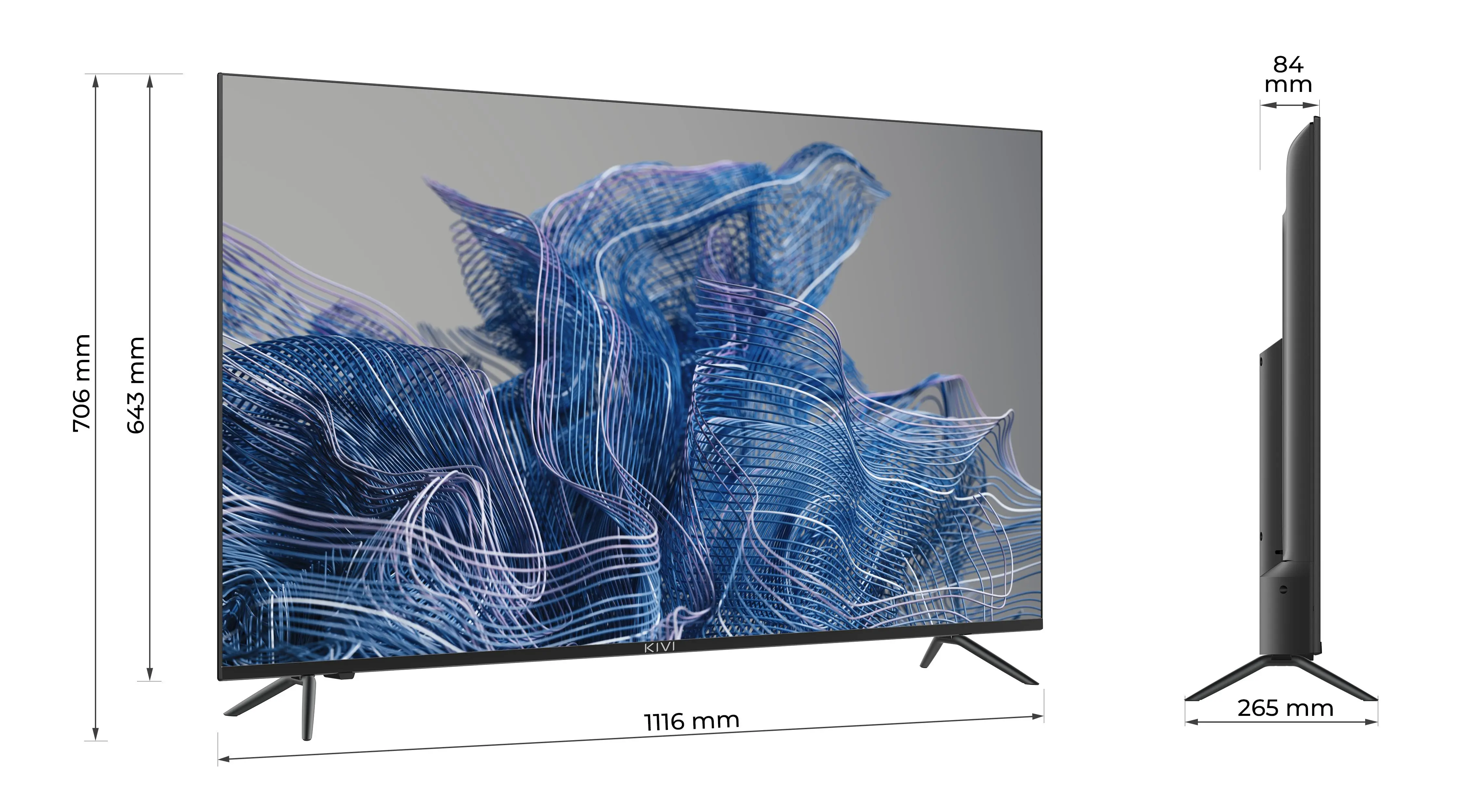 Telewizor KIVI 50U740NB 50" LED 4K Android TV HDMI 2.1 DVB-T2