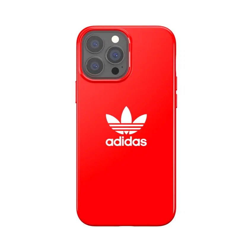 Etui Adidas Snap Case Trefoil błyszcące do iPhone 13 Pro Max Czerwony