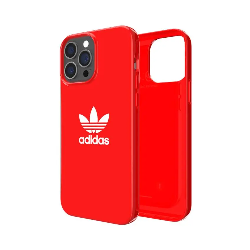 Etui Adidas Snap Case Trefoil błyszcące do iPhone 13 Pro Max Czerwony