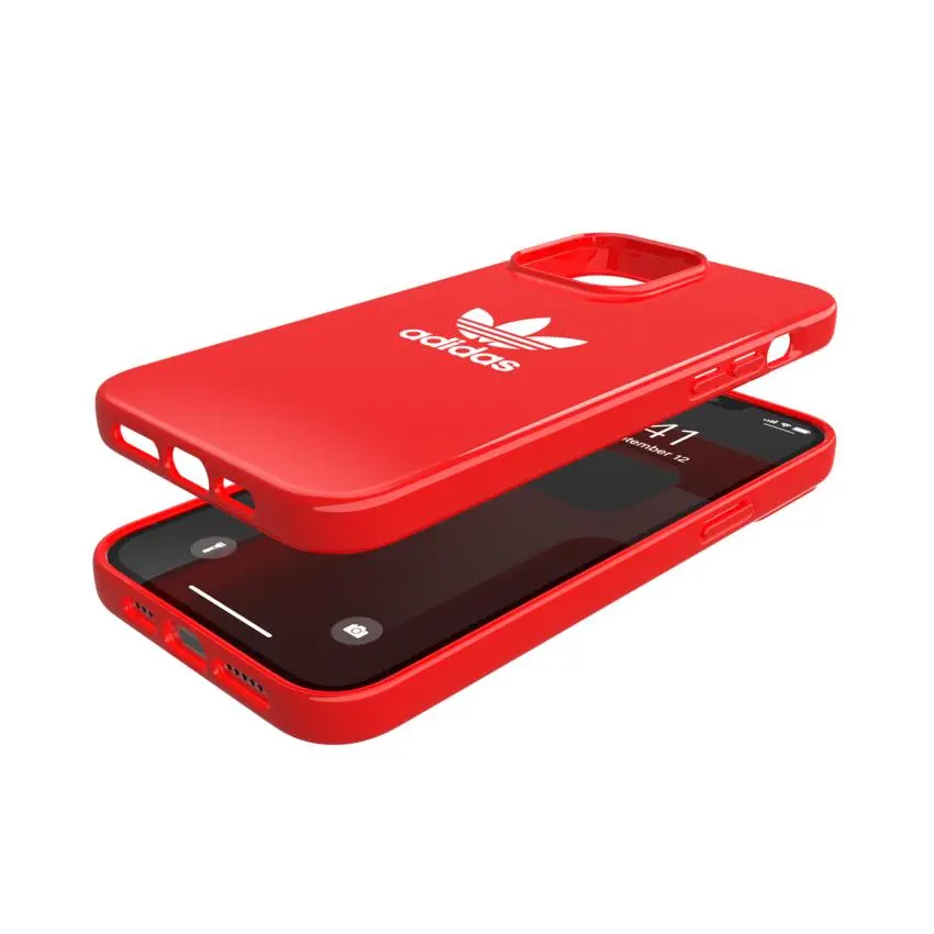 Etui Adidas Snap Case Trefoil błyszcące do iPhone 13 Pro Max Czerwony