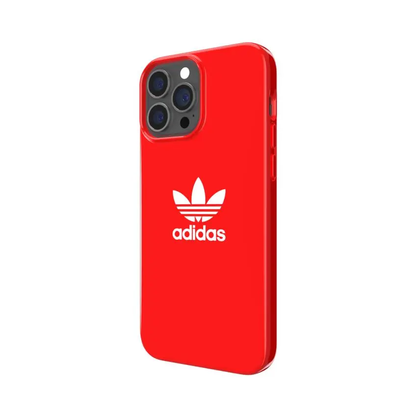 Etui Adidas Snap Case Trefoil błyszcące do iPhone 13 Pro Max Czerwony