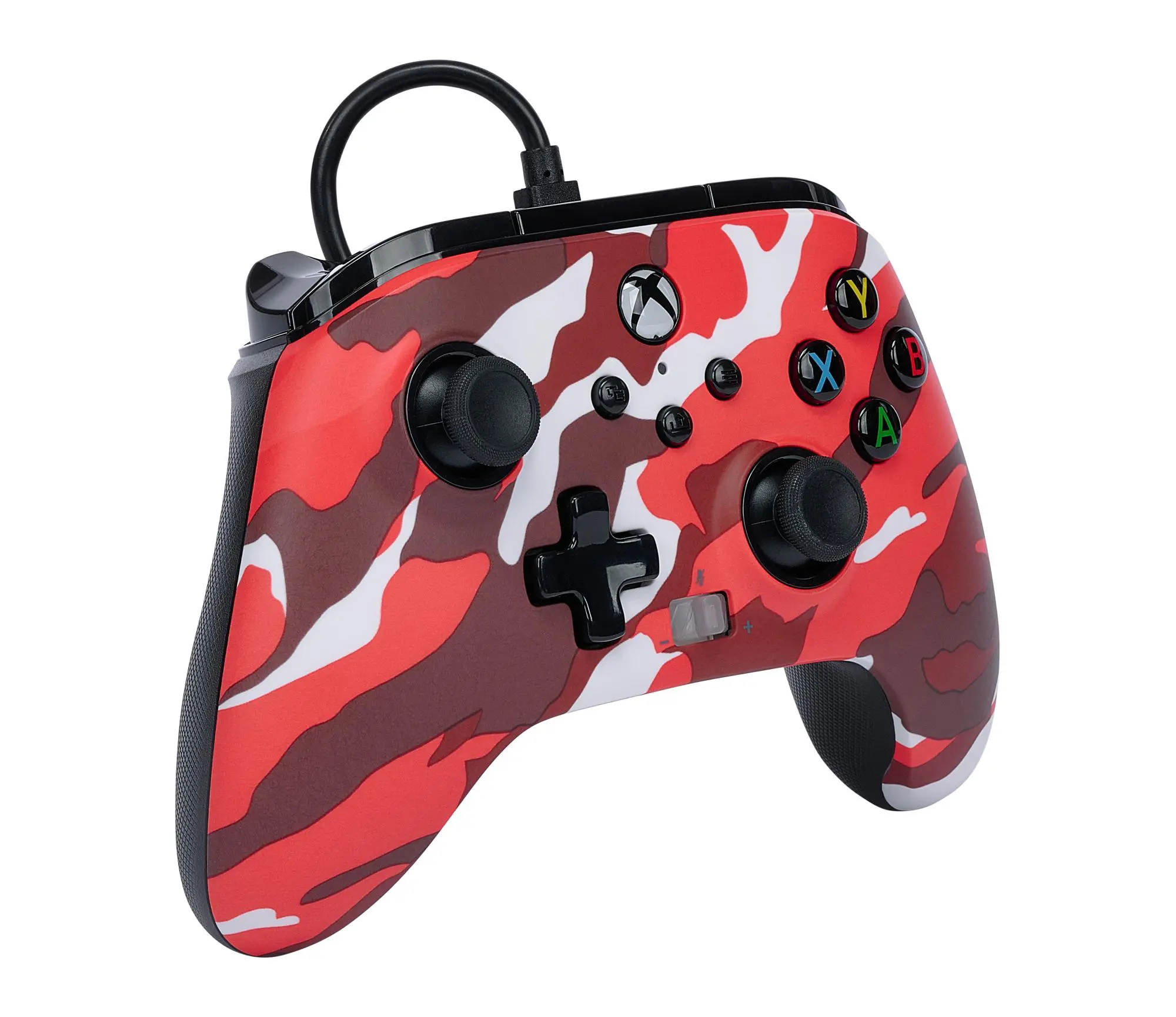 Pad PowerA Enhanced Red Camo do Xbox Series X/S, Xbox One, PC Przewodowy