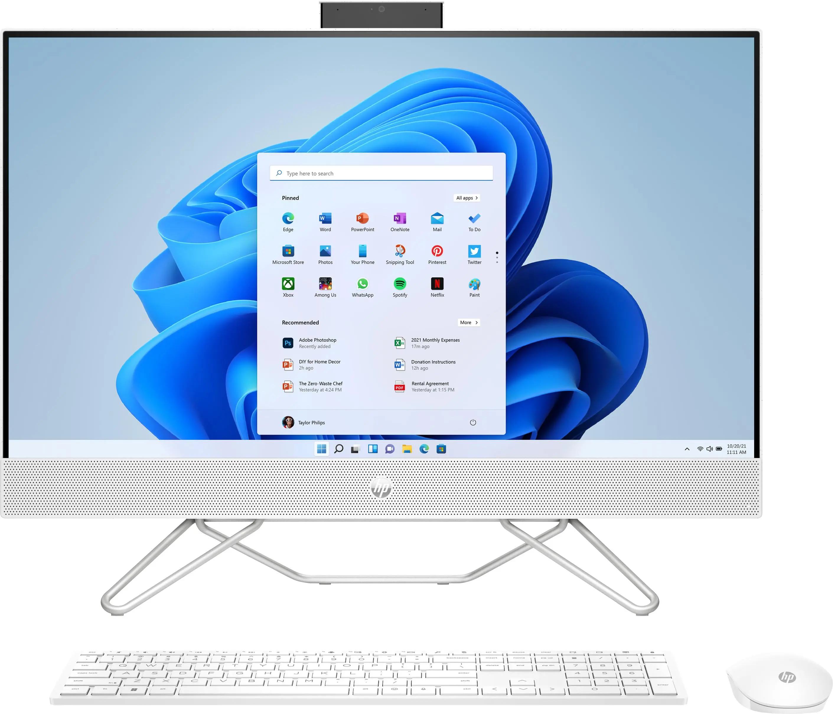 Komputer HP 27-cb1022nw  R5 5625U  27" 16GB RAM  512GB Dysk SSD Win11 Biały