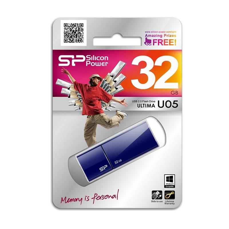 PenDrive Silicon Power Ultima U05 32GB USB 2.0 (niebieski)