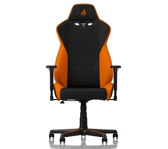 Fotel Nitro Concepts S300 Horizon Orange Gamingowy  do 135kg Tkanina Czarno-pomarańczowy