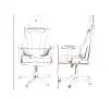 Fotel Nitro Concepts E250 Galactic Blue Biurowy  do 120kg Tkanina Czarno-niebieski